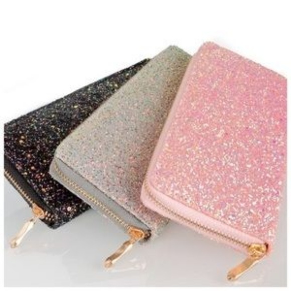 🎀ONLY 1 left. NWT - Wallet - Pink Glitter - Picture 2 of 8